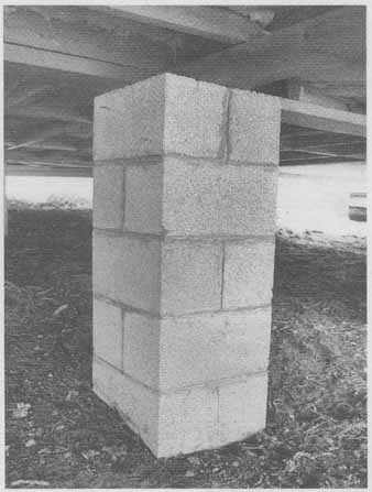 concrete pier block